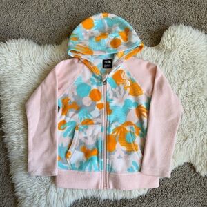 North Face Fleece Hooded Zip-Up Lightweight Jacket